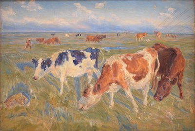 Grazing Cows on the Island of Saltholm by Theodor Philipsen