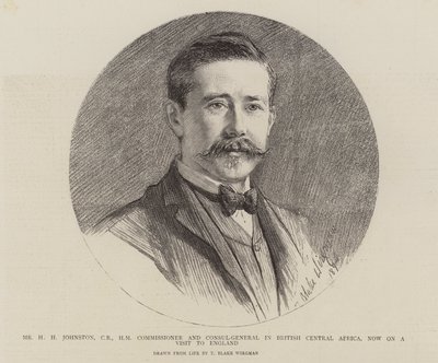 Mr H H Johnston, Commissioner and Consul-General in British Central Africa, now on a visit to England by Theodore Blake Wirgman