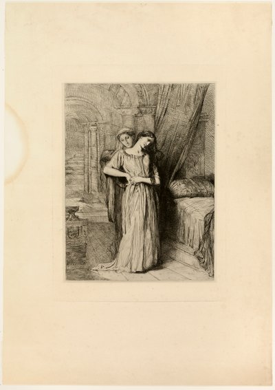 If I Do Die Before Thee, plate eight from Othello by Théodore Chassériau