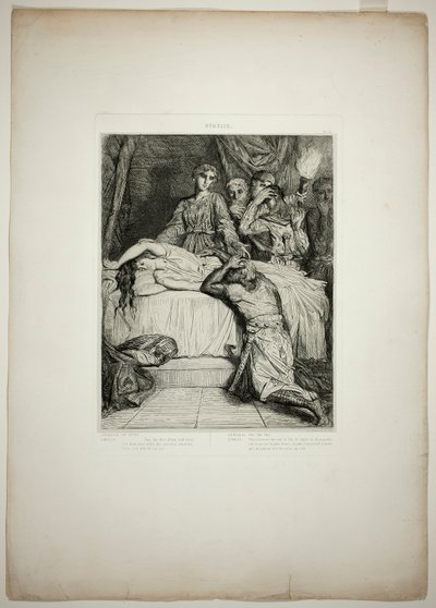 Oh! Oh! Oh!, plate fourteen from Othello by Théodore Chassériau