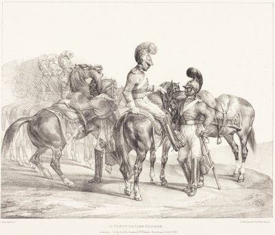 A Party of Life Guards by Theodore Gericault