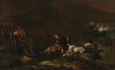 Ascending Artillery by Theodore Gericault
