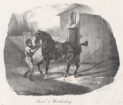 A Mecklembourg Horse by Theodore Gericault