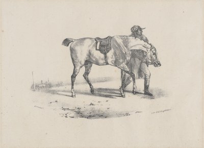 A Horse Being Walked Before the Race by Theodore Gericault