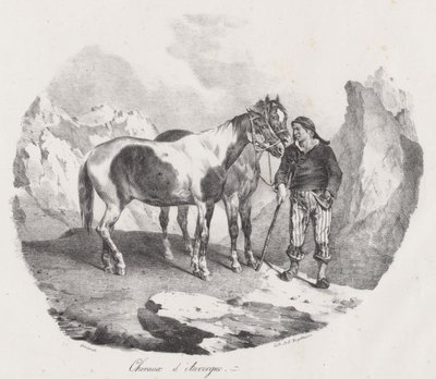 Auvergne Horses by Theodore Gericault