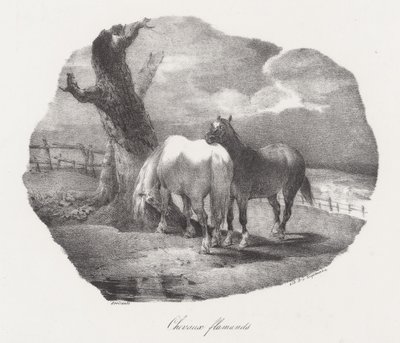 Flemish Horses by Theodore Gericault