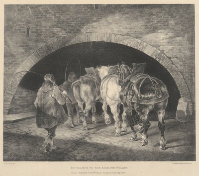 Entrance to the Adelphi Wharf by Theodore Gericault