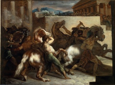 Free Horse Racing in Rome by Theodore Gericault