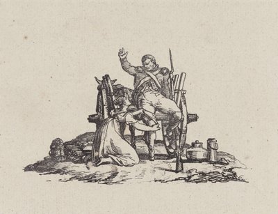 The Milkmaid and the Veteran by Theodore Gericault