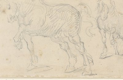 Horse Studies by Theodore Gericault