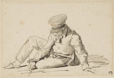 Boy Drawing on the Street by Theodore Gericault