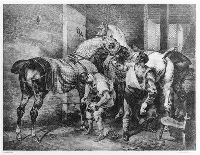 The English Farrier by Theodore Gericault