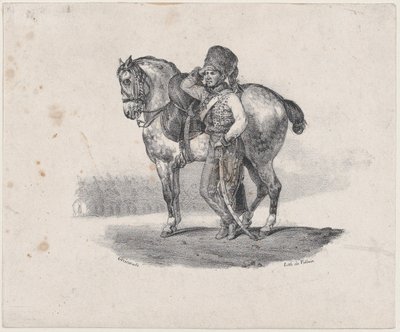 The Trumpet of the Hussars by Theodore Gericault