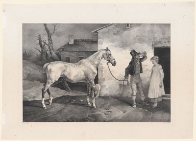 An Old Horse at the Door of an Inn by Theodore Gericault