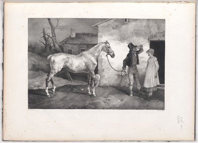 An Old Horse at the Door of an Inn by Theodore Gericault