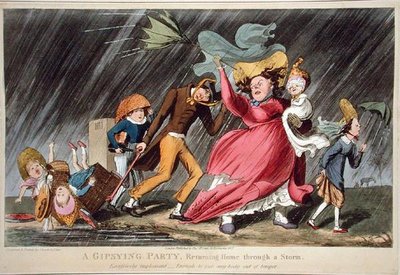 A Gipsying Party Returning Home Through a Storm, published by Thomas McLean, London by Theodore Lane
