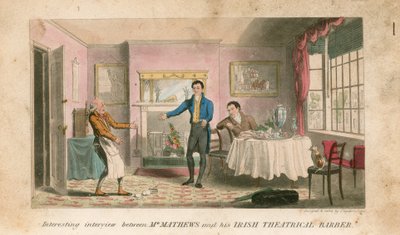 An Interesting Interview Between Mr Charles Matthews and His Irish Theatrical Barber by Theodore Lane