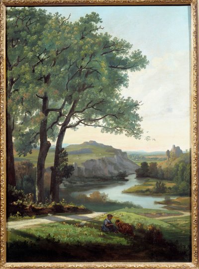 Landscape with Tree and Lake by Theodore Ravanat