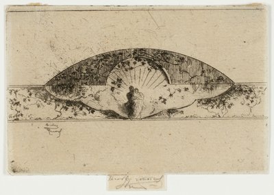 Jupiter and Alcmene Medallion, Sketch for Decoration of a Frame by Theodore Roussel