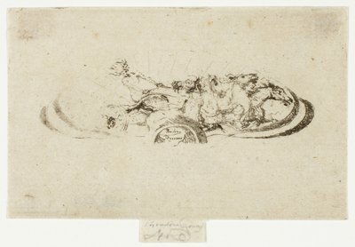 Phaeton, Study for Decoration of a Frame by Theodore Roussel