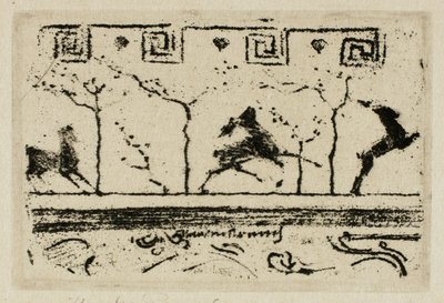 Stags, A Study for the Decoration of a Frame (Third Version) by Theodore Roussel