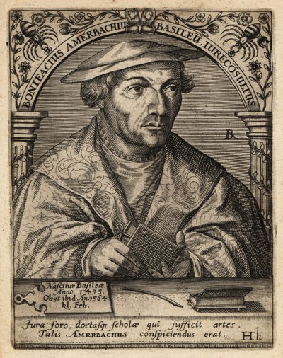 Bonifacius Amerbach by Theodore de Bry