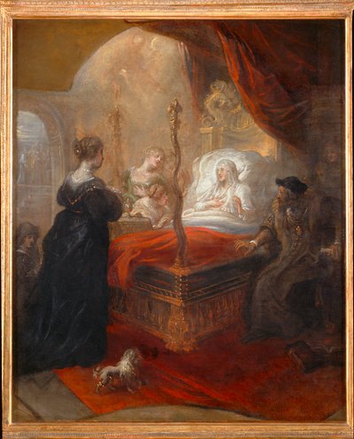 Saint Francis of Paola Prophesying a Son to Louise of Savoy by Theodore van Thulden