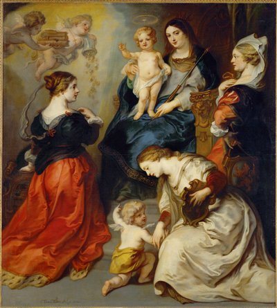 The Provinces of Brabant, Hennegau and Flanders Pay Homage to the Virgin by Theodore van Thulden