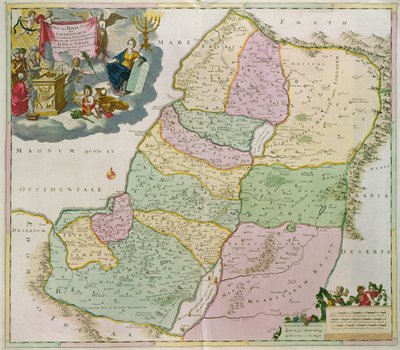 Map of the Holy Land by Theodorus Danckerts