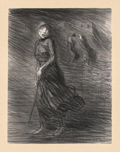 In the Street by Théophile Alexandre Steinlen
