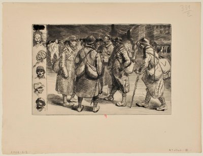 [On Leave, No. 1] by Théophile Alexandre Steinlen