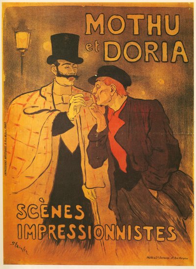 Mothu and Doria. Impressionist Scenes. France (litho) by Théophile Alexandre Steinlen