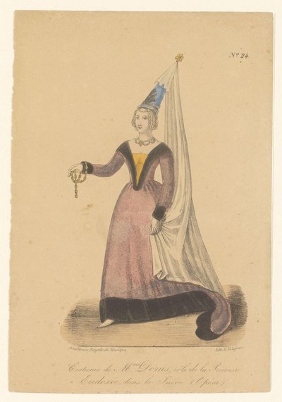 Julie Dorus-Gras as Princess Eudoxie in the Opera La Juive by Théodore Lejeune