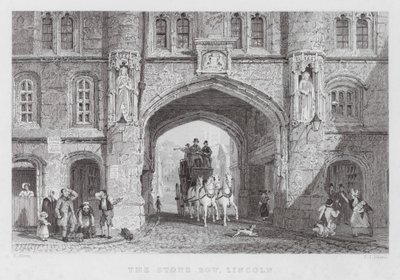 The Stone Bow, Lincoln by Thomas (after) Allom