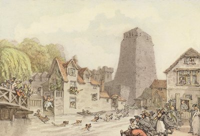 A Duck Hunt by Thomas (after) Rowlandson