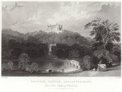 Belvoir Castle in Leicestershire by Thomas Allom