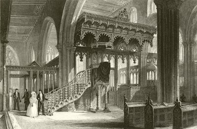Sefton Church, Lancashire by Thomas Allom
