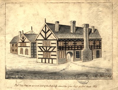 Pool Fold Hall, Manchester, 1819 by Thomas Barritt