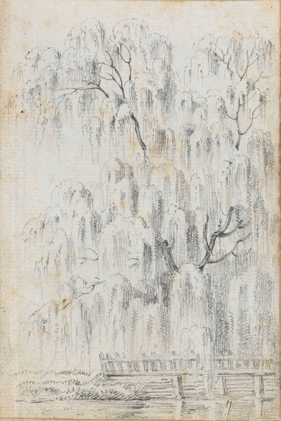 Study of a Tree Overhanging Water at Merton by Thomas Baxter