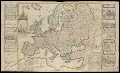 New Map of Europe Done from the Most Accurate Observations Communicated to the Royal Society