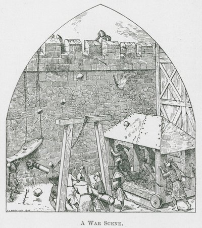 A War Scene by Thomas Charles Barfield