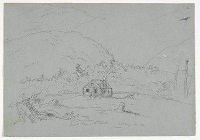 House in Mount Desert, c.1844 by Thomas Cole