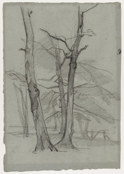 Landscape Study with Trees by Thomas Couture