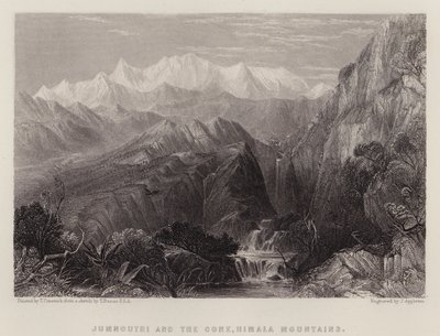Jumnoutri and the Cone, Himala Mountains by Thomas Creswick