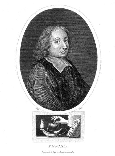 Blaise Pascal, 17th Century French Philosopher, Mathematician, Physicist and Theologian, 1821 by Thomas Dale