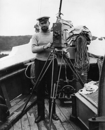 G. H. Wilkins on his return from the expedition in The Quest with Sir Ernest Shackleton, Plymouth, 16th September, 1922 by Thomas E. and Horace Grant Grant