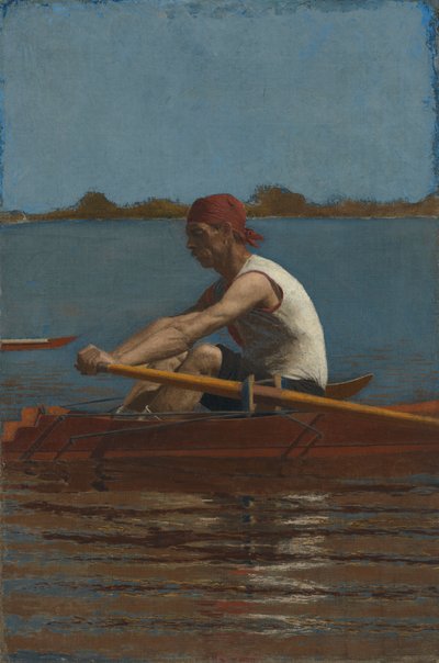 John Biglin in a Single Scull by Thomas Eakins