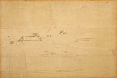 Perspective Drawing for The Biglin Brothers Turning the Stake by Thomas Eakins