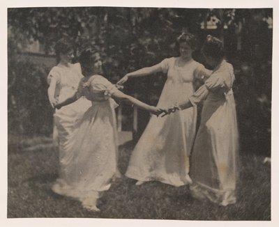 Susan Hannah Macdowell, Unidentified Girl, Elizabeth Macdowell, and Possibly Mary Macdowell at the Macdowell House by Thomas Eakins