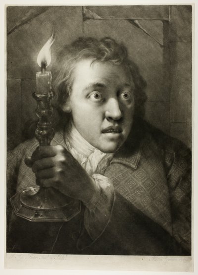 Young Man with a Candle, from Life-Sized Heads by Thomas Frye